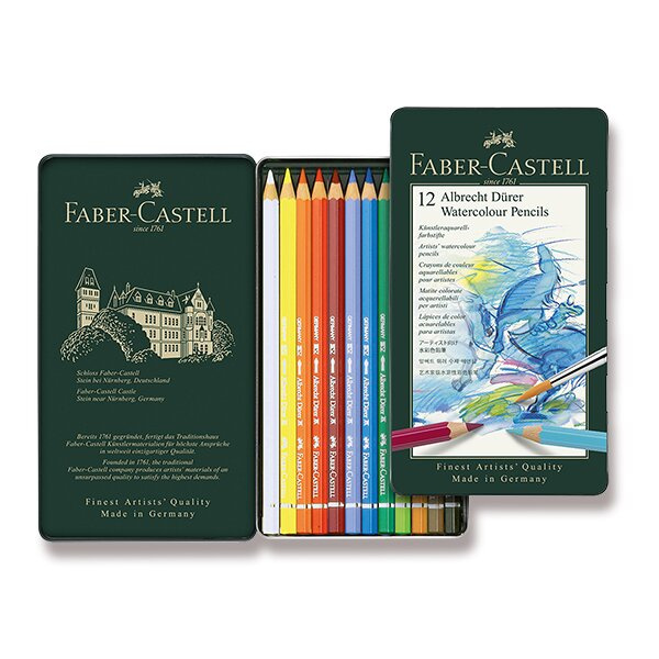 Pastelky Faber Castell Albrecht Dürer plech.krabička 12ks Faber-Castell