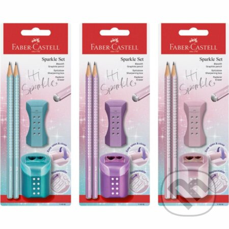 Grafitová tužka Faber-Castell Sparkle set 4 ks, mix barev