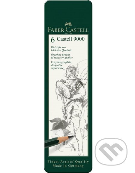 Grafitová tužka Faber Castell Castell 9000 plech. krab 6ks Faber-Castell
