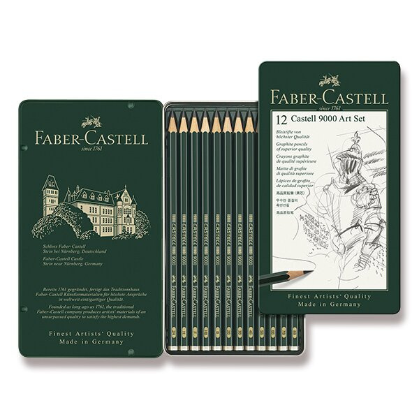 Grafitová tužka Faber Castell Castell 9000 Art plech 12 ks Faber-Castell