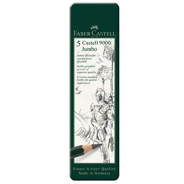 Grafitové tužka Faber Castell Castell 9000 Jumbo plech 5 ks Faber-Castell