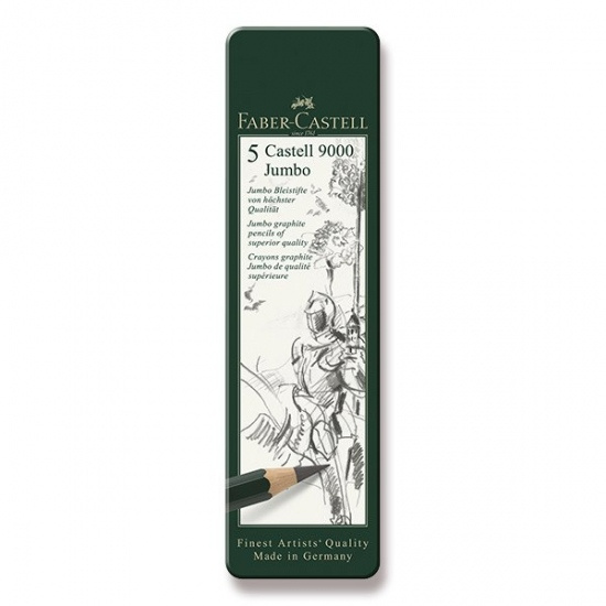Grafitové tužka Faber Castell Castell 9000 Jumbo plech 5 ks Faber-Castell