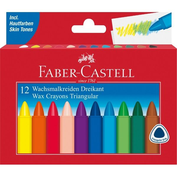 Faber-Castell Voskovky trojboké 12ks