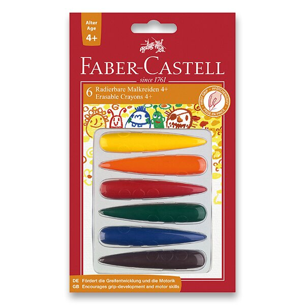 Plastové pastelky do dlaně Faber Castell 4+ 6ks BL Faber-Castell