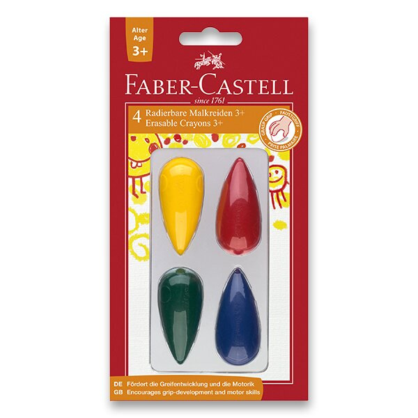 Plastové pastelky do dlaně Faber Castell 3+ 4ks BL Faber-Castell