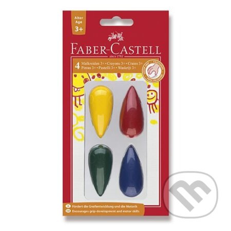 Plastové pastelky do dlaně Faber Castell 3+ 4ks BL Faber-Castell