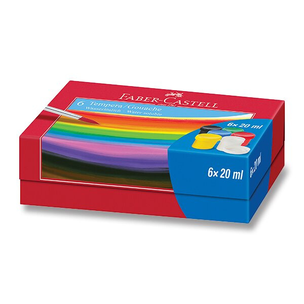 Faber-Castell Temperové barvy 6x20ml