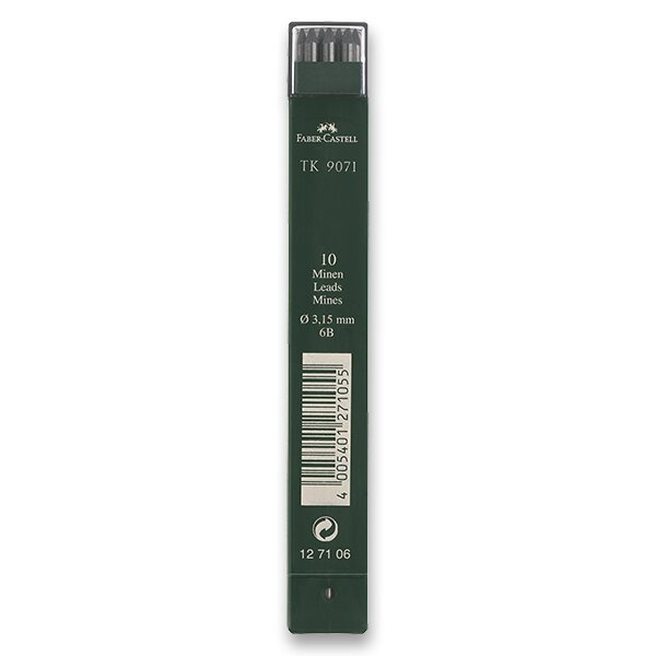 Grafitové tuhy Faber-Castell TK 9071, 3,15 mm tvrdost 6B