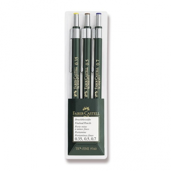 Mechanická tužka Faber Castell TK-Fine Sada (0.3 0.5 0.7) 3ks Faber-Castell