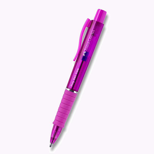 Kuličkové pero Faber-Castell Poly Ball View Aurora Electric Fuchsia Faber-Castell