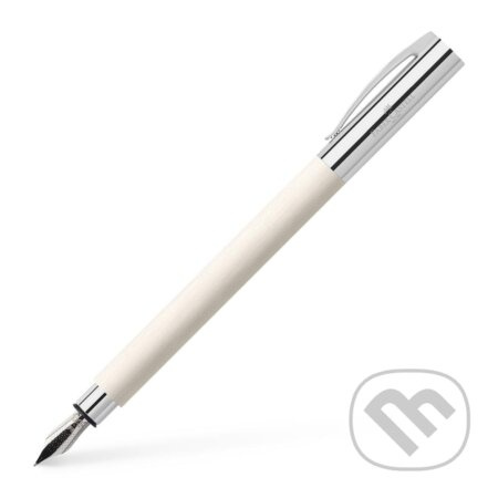 Plnicí pero Faber-Castell Ambition Precious Resin Cinematic White - hrot M