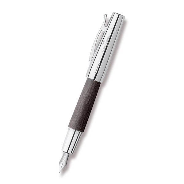 Plnicí pero Faber-Castell e-motion Wood Black hrot F