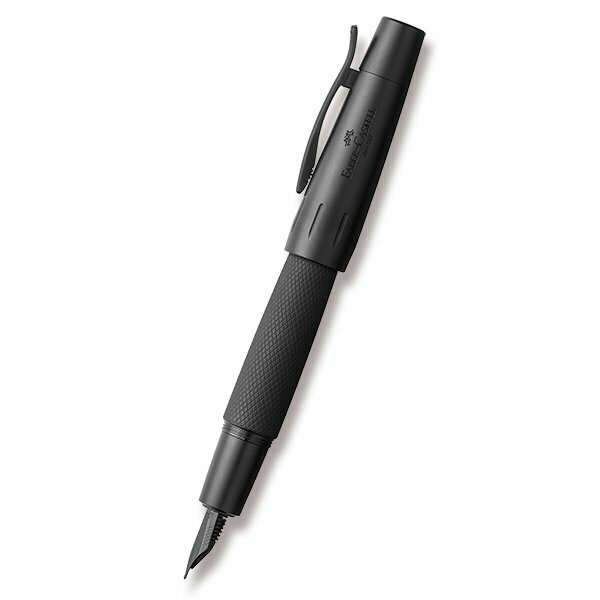 Plnicí pero Faber-Castell e-motion Pure Black hrot M