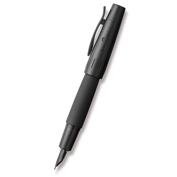 Plnicí pero Faber-Castell e-motion Pure Black hrot M