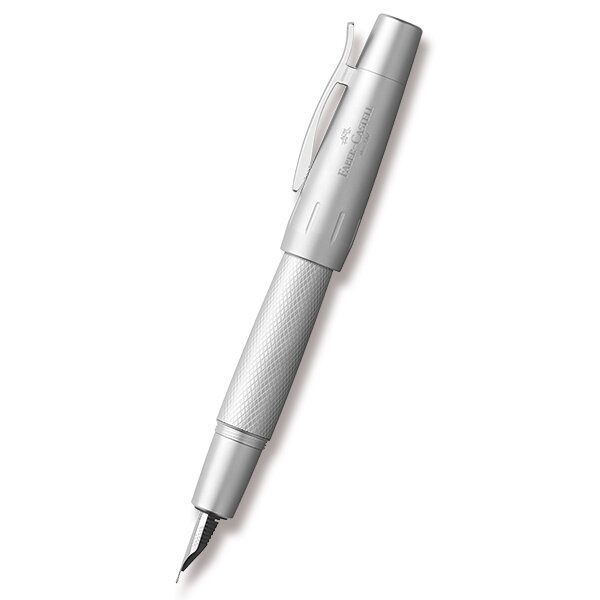 Plnicí pero Faber-Castell e-motion Pure Silver hrot F