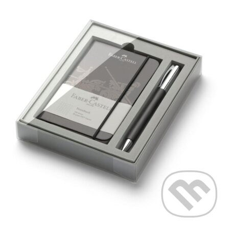 Faber-Castell Ambition Precious Resin kuličková tužka, dárková kazeta se zápisníkem Faber-Castell