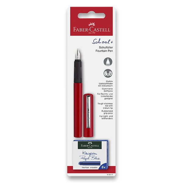 Bombičkové pero Faber Castell červené + 6 bombiček BL Faber-Castell