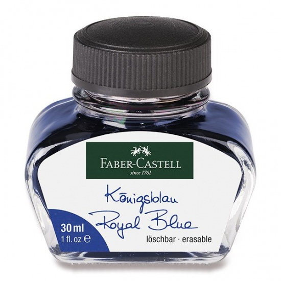 Inkoust Faber Castell ve skleněné lahvičce 30ml modrá Faber-Castell
