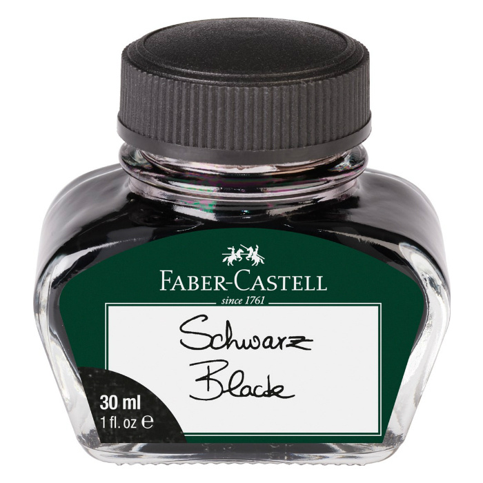 Inkoust Faber Castell ve skleněné lahvičce 30ml černá Faber-Castell