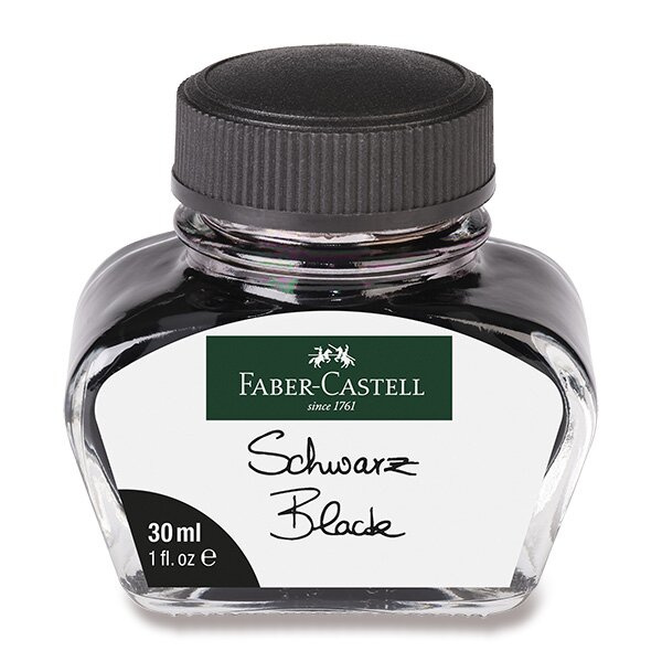 Inkoust Faber Castell ve skleněné lahvičce 30ml černá Faber-Castell