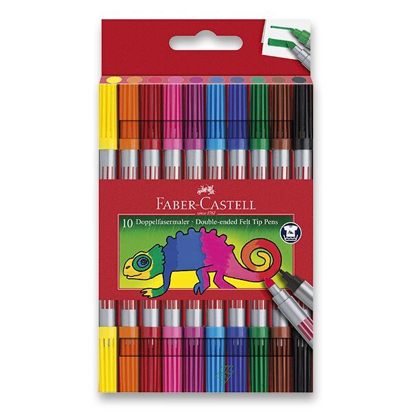 Oboustrané fixy Faber-Castell 10 ks Faber-Castell