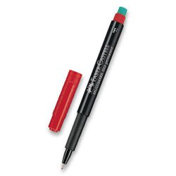 Permanentní popisovač Faber-Castell 1513 F čevený Faber-Castell