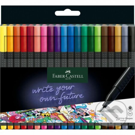 Popisovače Faber Castell Grip 0 4mm 20ks Faber-Castell