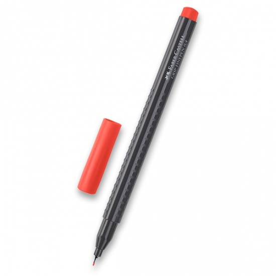 Popisovač Faber Castell Grip 0 4mm červěná Faber-Castell