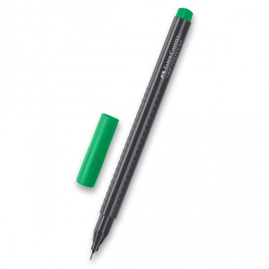 Fineliner Faber-Castell Grip 1516 - barevné smaragdově zelená Faber-Castell