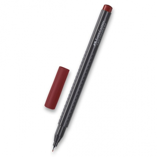 Popisovač Faber Castell Grip 0 4mm hnědá Faber-Castell