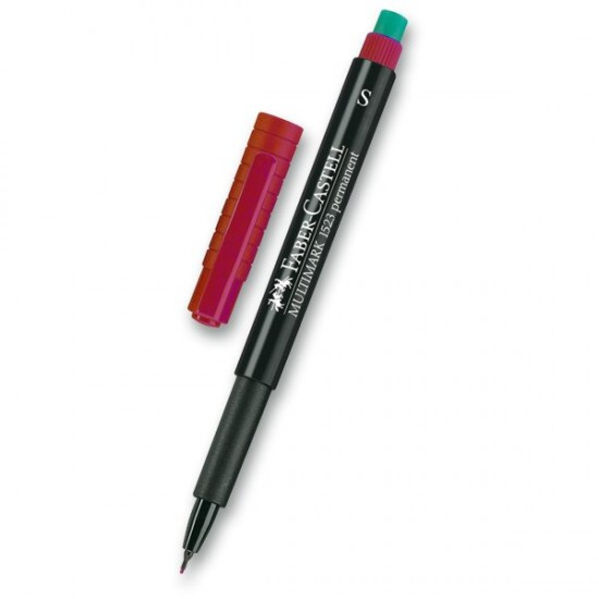 Permanentní popisovač Faber-Castell 1523 S červený Faber-Castell