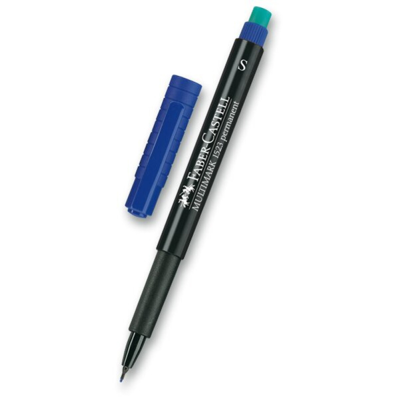 Permanentní popisovač Faber-Castell 1523 S modrý Faber-Castell