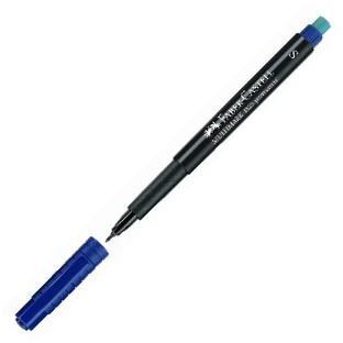 Permanentní popisovač Faber-Castell 1523 S modrý Faber-Castell