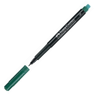Permanentní popisovač Faber-Castell 1523 S zelený Faber-Castell