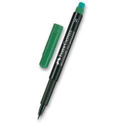 Permanentní popisovač Faber-Castell 1523 S zelený Faber-Castell