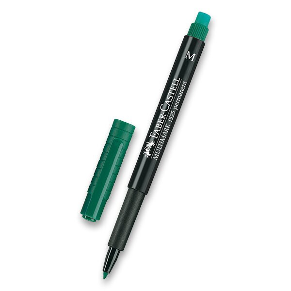 Permanentní popisovač Faber-Castell 1525 M zelený Faber-Castell