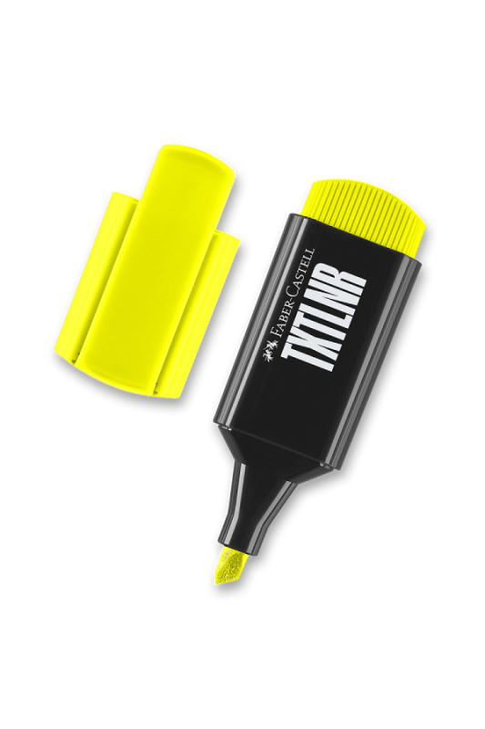 Zvýrazňovač Faber-Castell Short TXTLNR výběr barev žlutý Faber-Castell