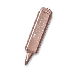 Zvýrazňovač Faber-Castell 46 Metallic - Pearl Rose, metalicky růžový