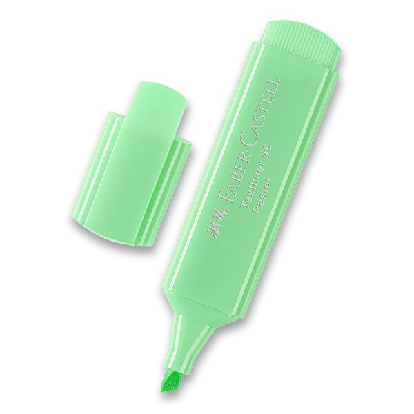 Zvýrazňovač Faber Castell Textliner 1546 pastelové barvy zelená Faber-Castell