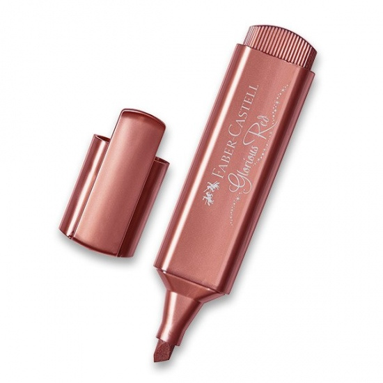Zvýrazňovač Textliner 46 Metallic červená Faber-Castell