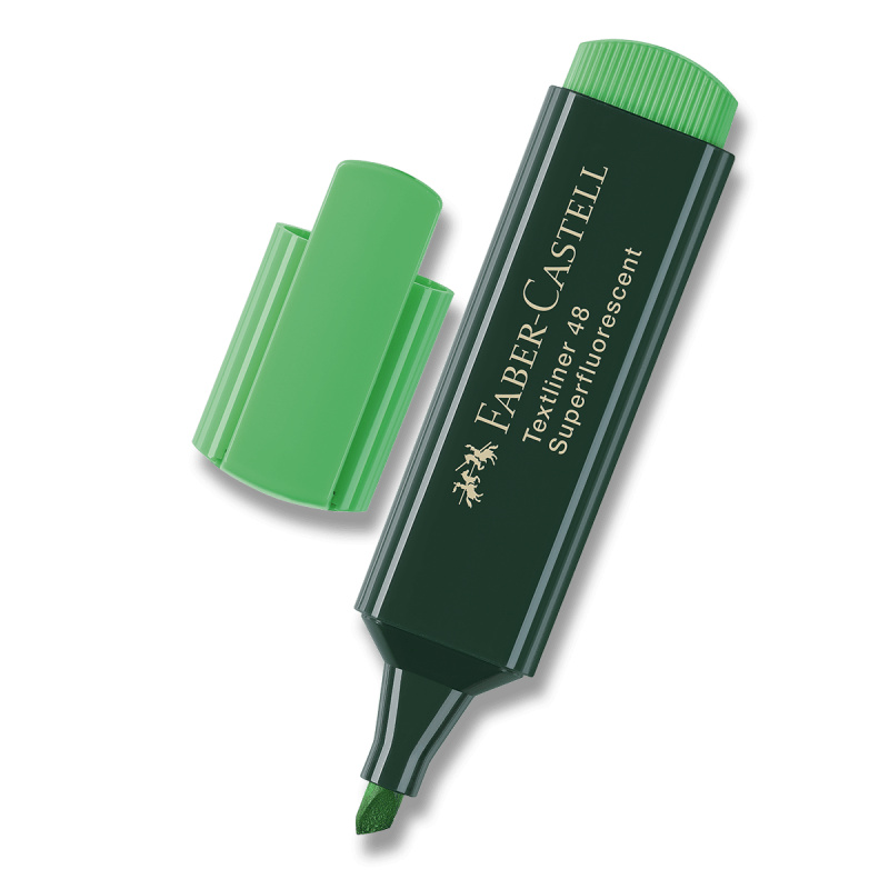 Zvýrazňovač Faber Castell Textliner 1548 - zelený Faber-Castell