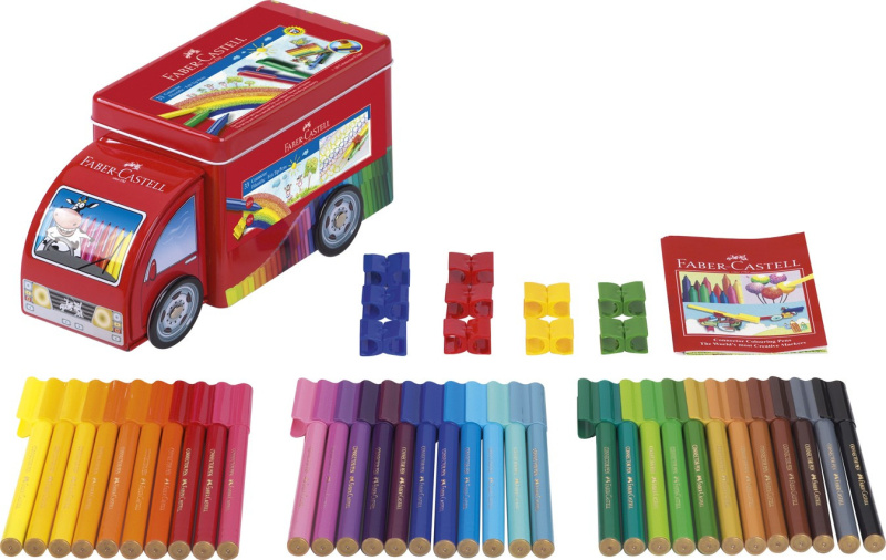 Fixy Faber Castell Connector plechové autíčko 33ks Faber-Castell