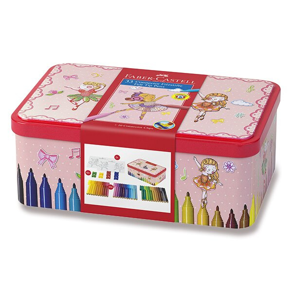 Fixy Faber Castell Connector Balerínka 33ks a přísluš. Faber-Castell