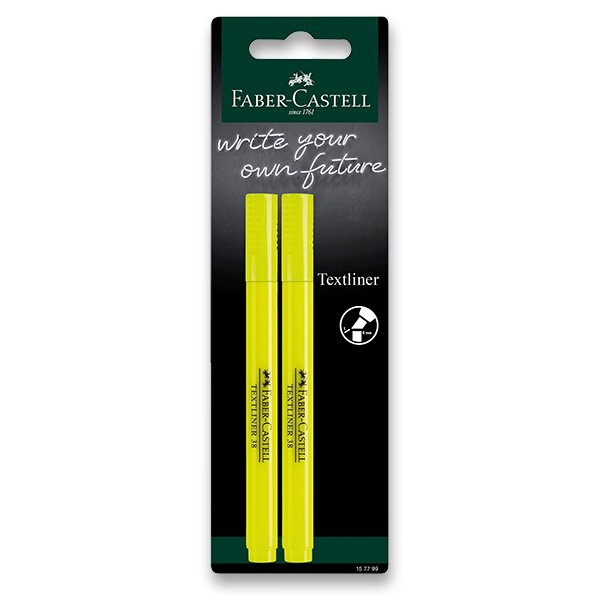 Zvýrazňovač Faber-Castell Textliner 38 2 kusy Faber-Castell