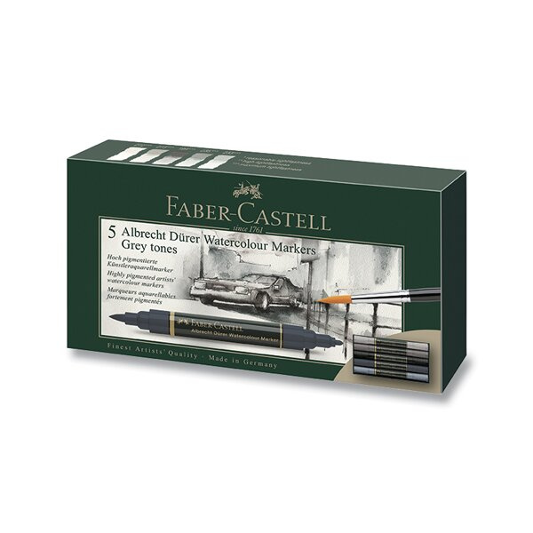 Popisovače Faber Castell Albr. Dürer Akv sada5 ks GreyTones Faber-Castell