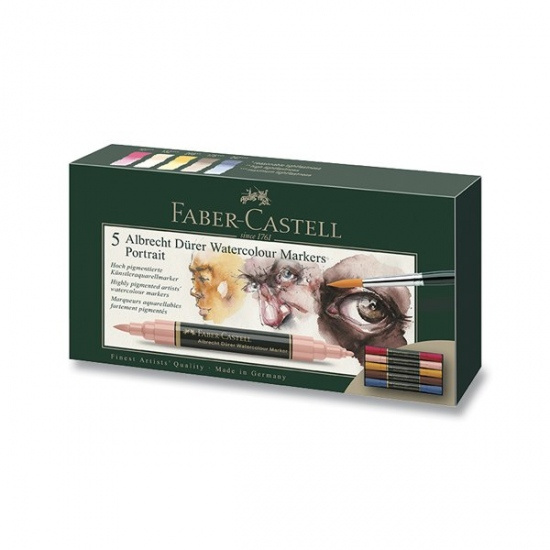 Popisovače Faber Castell Albr. Dürer Akva sada 5ks Portrait Faber-Castell