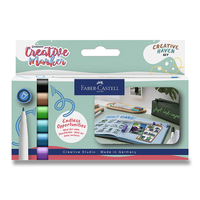 Popisovače Faber-Castell Creative Haven - 6 ks