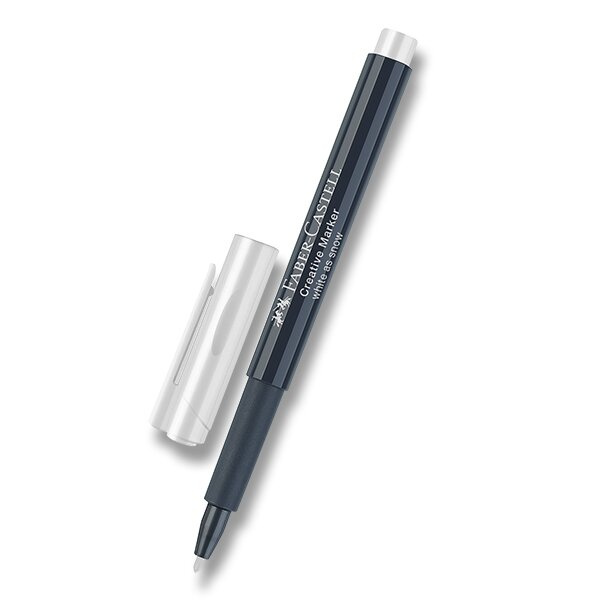 Popisovač Faber-Castell Creative bílý