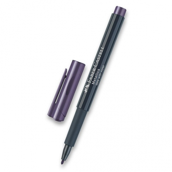 Popisovač metalický tmavě fialová Faber-Castell