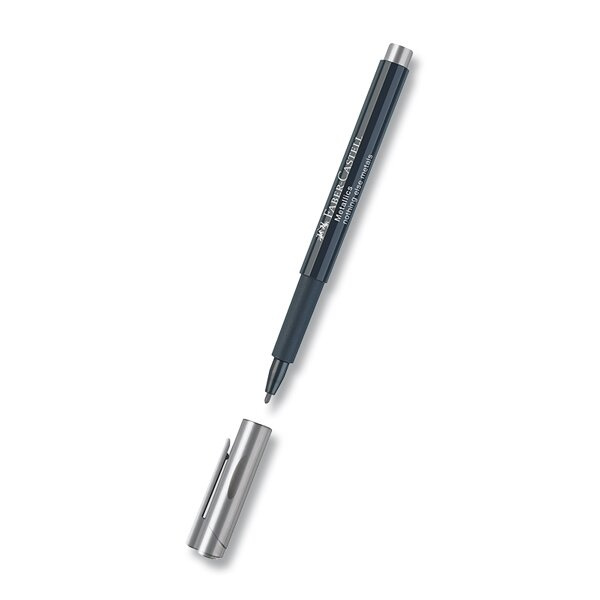 Popisovač Faber Castell metalický col. 251 stříbrná Faber-Castell